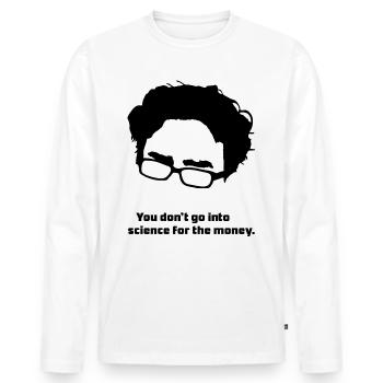 The Big Bang Theory Leonard - Men's Premium Organic Long Sleeve Shirt - white - Front - Nico (187cm)