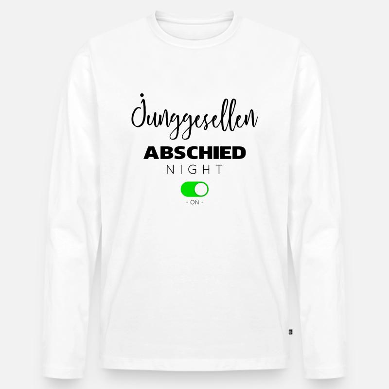 Junggesellen abschied - Männer Premium Bio Langarmshirt - Weiß