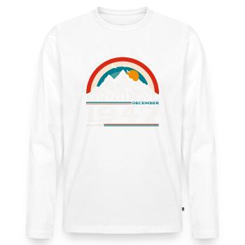 77th Birthday Original December 1947 Volume 47 - Men's Premium Organic Long Sleeve Shirt - white - Front - Nico (187cm)