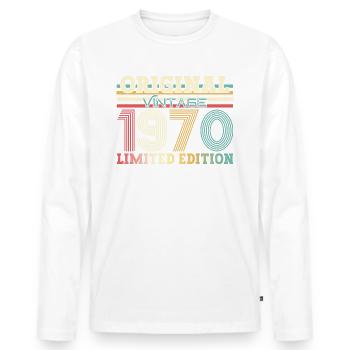 Original 1970 Millésime 1970 54e anniversaire 1970 - T-shirt manches longues Premium bio Homme - blanc - Devant - Nico (187cm)