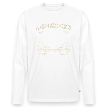 62ème anniversaire cadeau mari Original février 1963 - T-shirt manches longues Premium bio Homme - blanc - Devant - Nico (187cm)