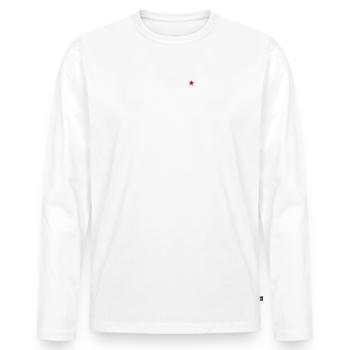 VALENTINA - T-shirt manches longues Premium bio Homme - blanc - Devant - Nico (187cm)