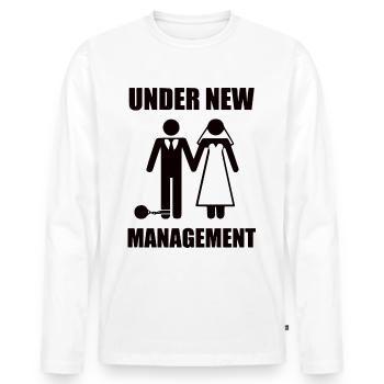 wedding - Men's Premium Organic Long Sleeve Shirt - white - Front - Nico (187cm)