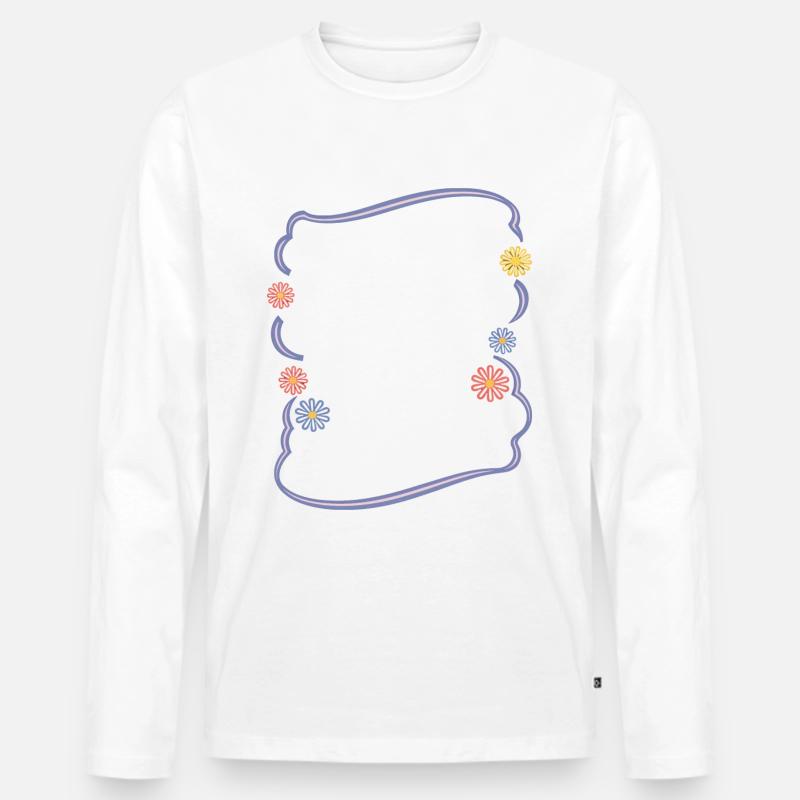 Blinde Blindheit Sehbehinderte Menschen - Männer Premium Bio Langarmshirt - Weiß