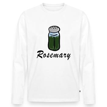 Rosemary shaker - Männer Premium Bio Langarmshirt - Weiß - Vorne - Nico (187cm)