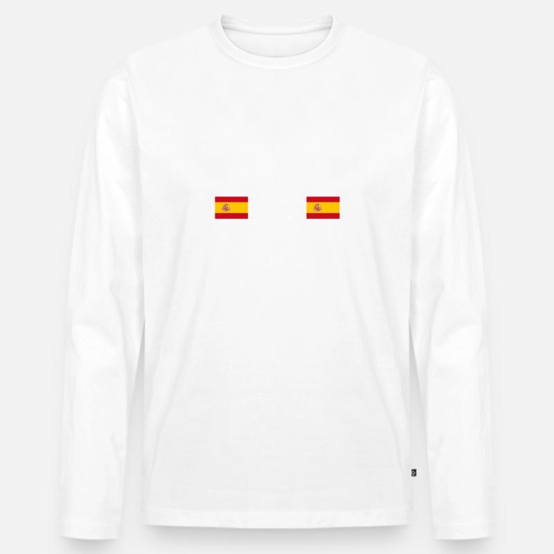 Dimelo en espanol Spanischlehrer Spanischlehrerin - Männer Premium Bio Langarmshirt - Weiß