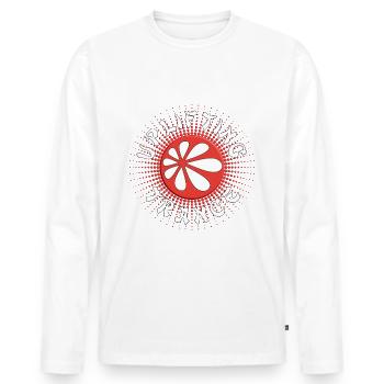 Uplifting Trance japan Style - Music - Men's Premium Organic Long Sleeve Shirt - white - Front - Nico (187cm)