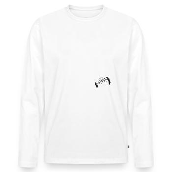 I´m Just Here for the Halftime Show Football - Männer Premium Bio Langarmshirt - Weiß - Vorne - Nico (187cm)