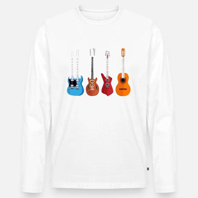 Gitarrist - Männer Premium Bio Langarmshirt - undefined