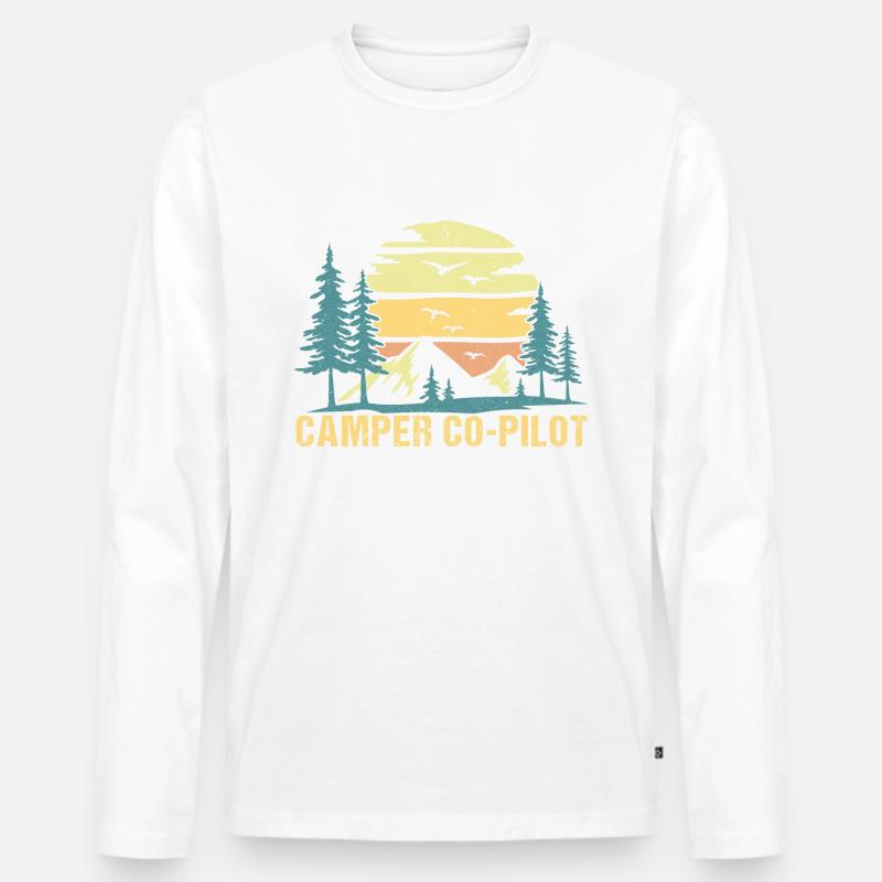 Camper co-pilot,Camp - Männer Premium Bio Langarmshirt - undefined