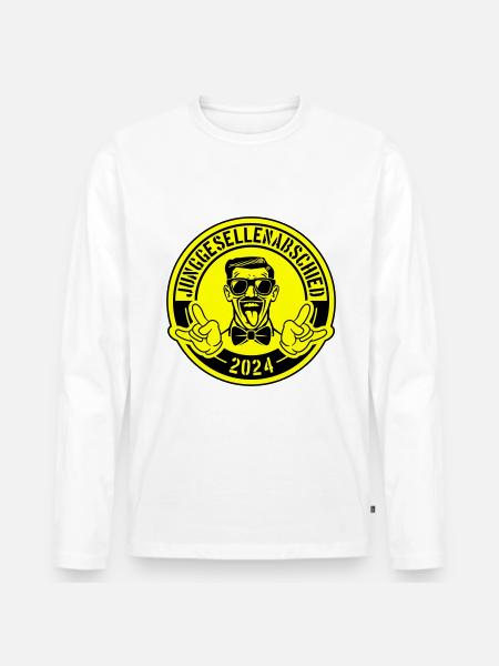 Junggesellenabschied 2024 - Männer Premium Bio Langarmshirt - Weiß