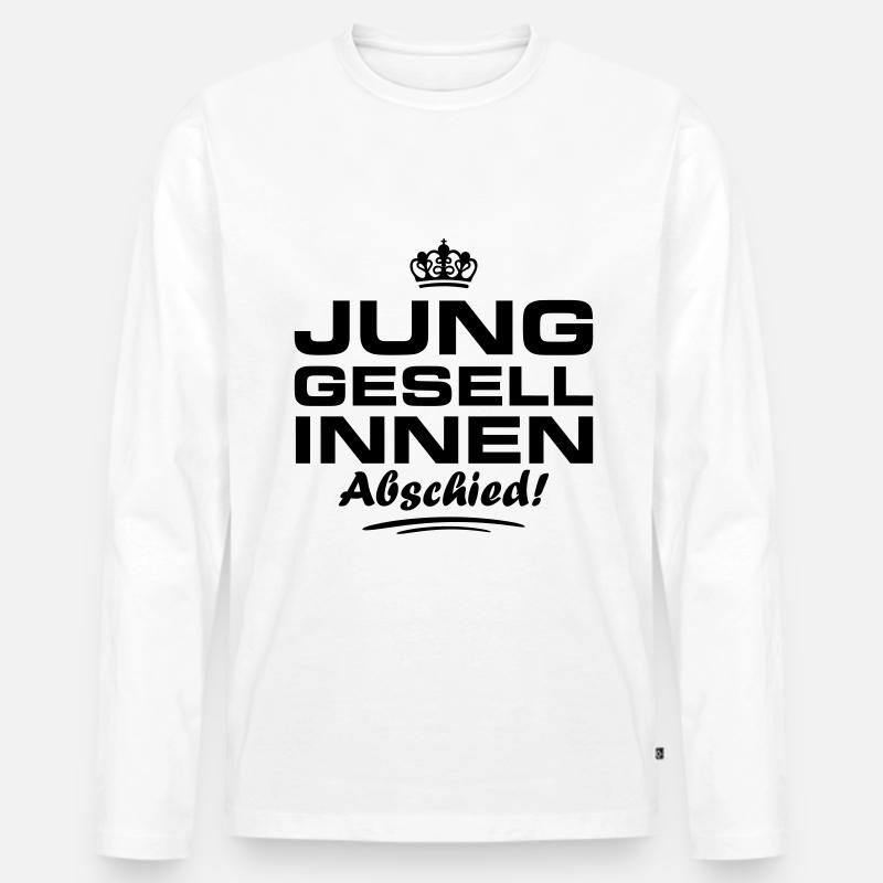 Junggesellinnen Abschied Jga - Männer Premium Bio Langarmshirt - Weiß