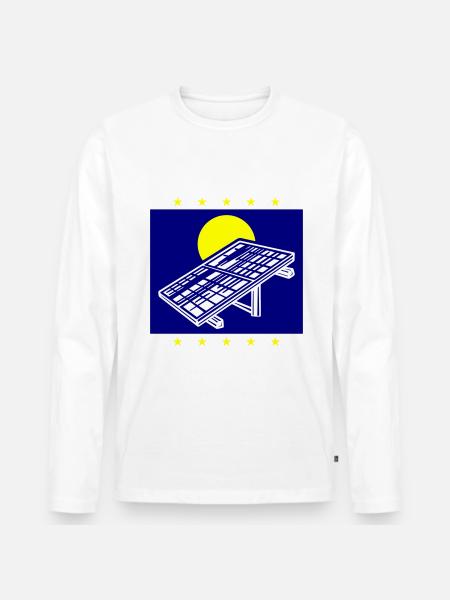 Photovoltaic System Solar Energy - Men's Premium Organic Long Sleeve Shirt - white