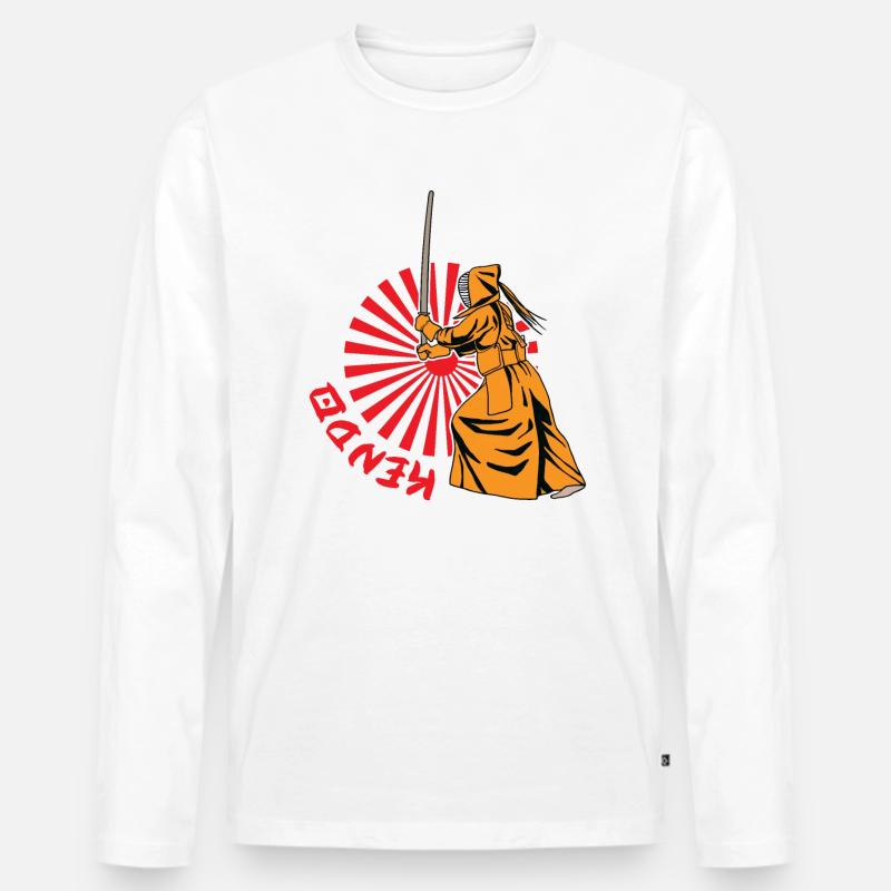 Kendo - Männer Premium Bio Langarmshirt - undefined