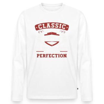 29ème anniversaire Né 1993 Juillet Cadeaux Hommes - T-shirt manches longues Premium bio Homme - blanc - Devant - Nico (187cm)