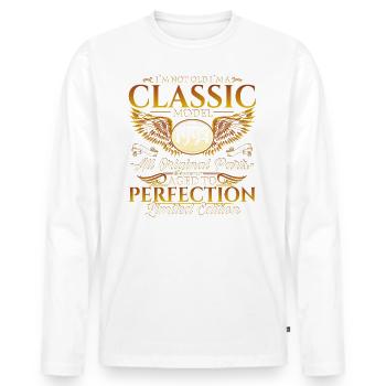 Born 1994 28th birthday gift Men's Fun - Men's Premium Organic Long Sleeve Shirt - white - Front - Nico (187cm)