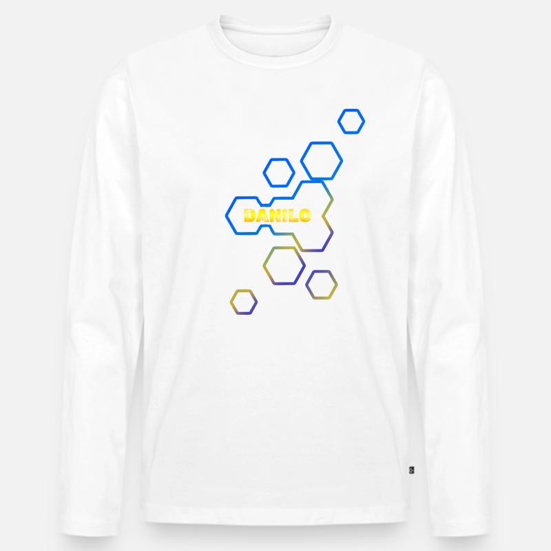 Bienenwaben Danilo - Männer Premium Bio Langarmshirt - undefined
