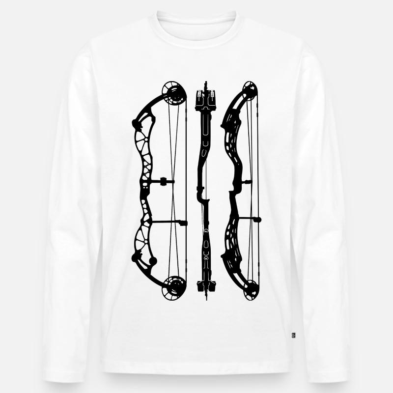 BowtechRekoning_Plans - Männer Premium Bio Langarmshirt - Weiß