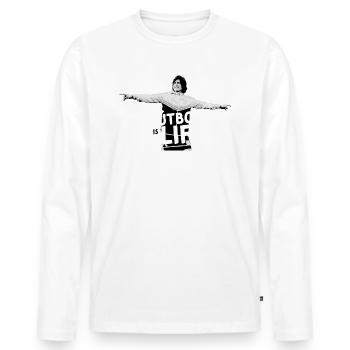 Ted Lasso Fútbol Is Life Mit Dani Rojas - Männer Premium Bio Langarmshirt - Weiß - Vorne - Nico (187cm)