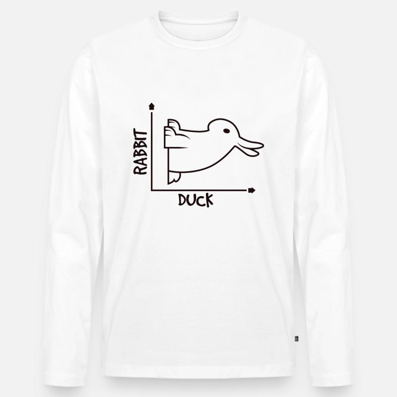 Mathe Nerd Lustig - Männer Premium Bio Langarmshirt - Weiß
