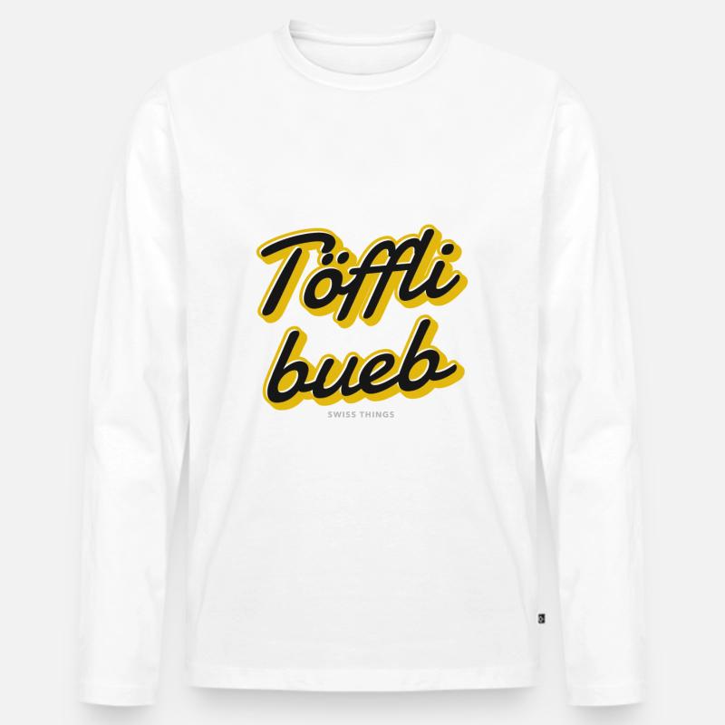 Töfflibueb Swiss Things - Männer Premium Bio Langarmshirt - undefined