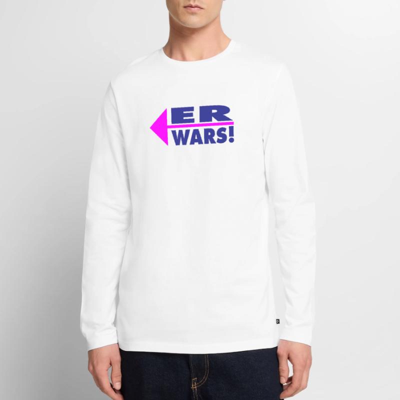 Er wars! Partner- oder Partyshirt Männer Premium Bio Langarmshirt