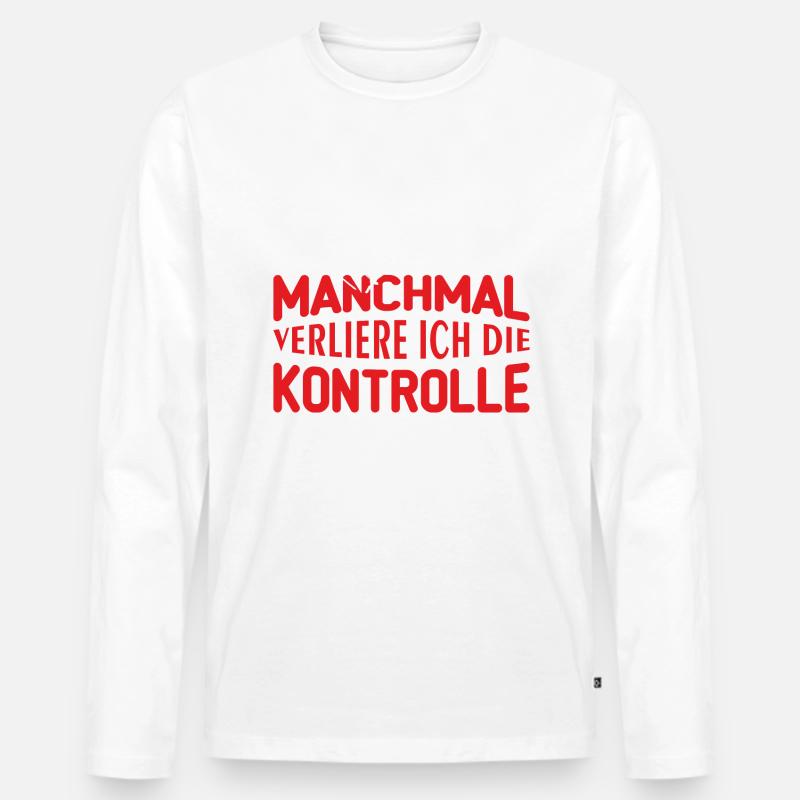 modellflieger helicopter Geschenk - Männer Premium Bio Langarmshirt - Weiß