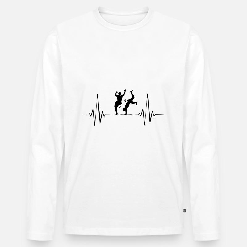 Capoeira - Männer Premium Bio Langarmshirt - Weiß