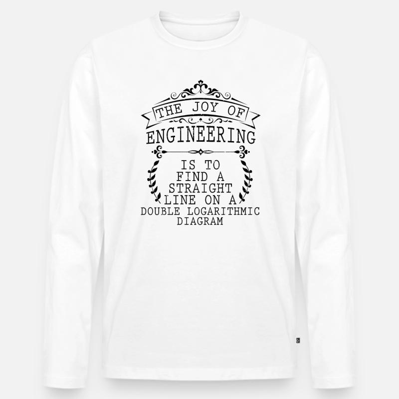 Die Freude an der Technik - Männer Premium Bio Langarmshirt - Weiß