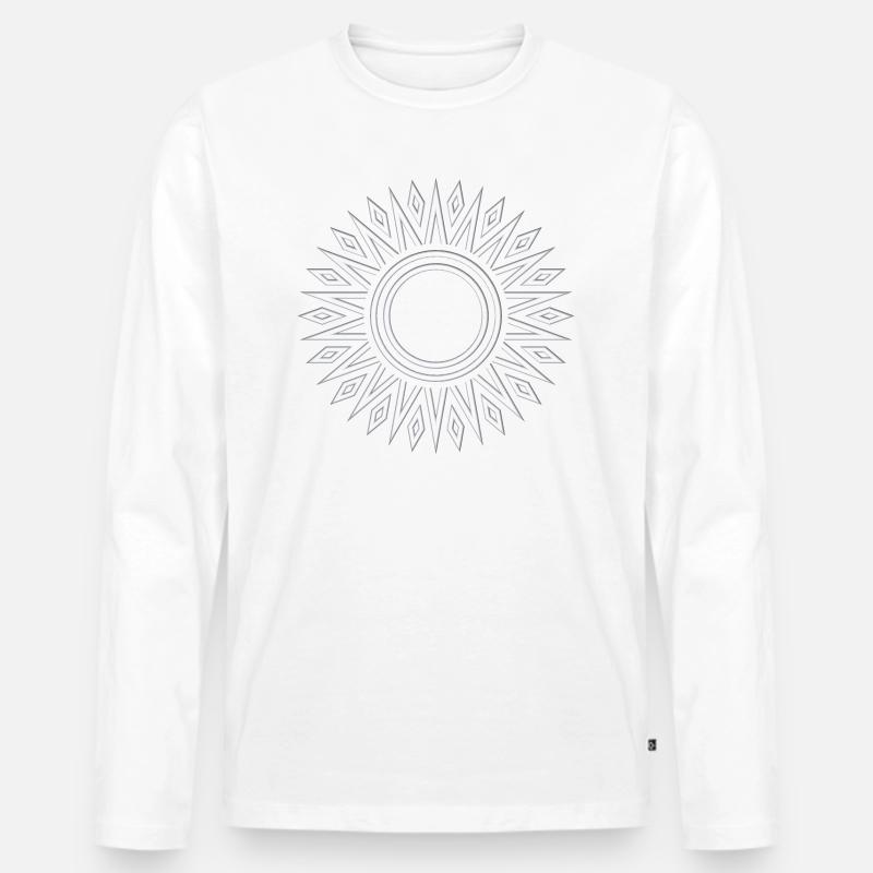 Sonne - Männer Premium Bio Langarmshirt - undefined