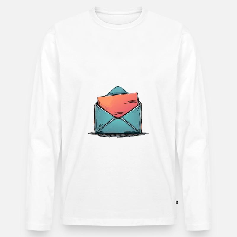 Lustiger Spruch für Postboten - Männer Premium Bio Langarmshirt - undefined
