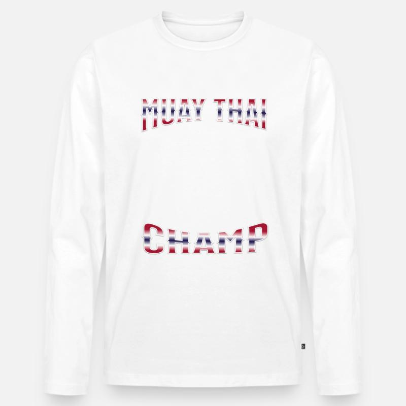 Muay Thai Boxing Muay Thai - Männer Premium Bio Langarmshirt - undefined