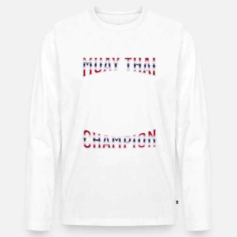 Muay Thai Boxing Muay Thai - Männer Premium Bio Langarmshirt - undefined
