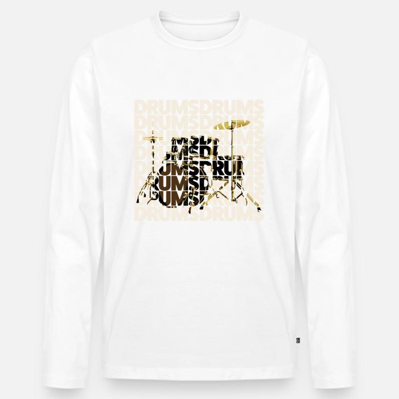 Schlagzeug - Männer Premium Bio Langarmshirt - undefined