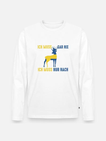 Auf nach Schweden - Männer Premium Bio Langarmshirt -