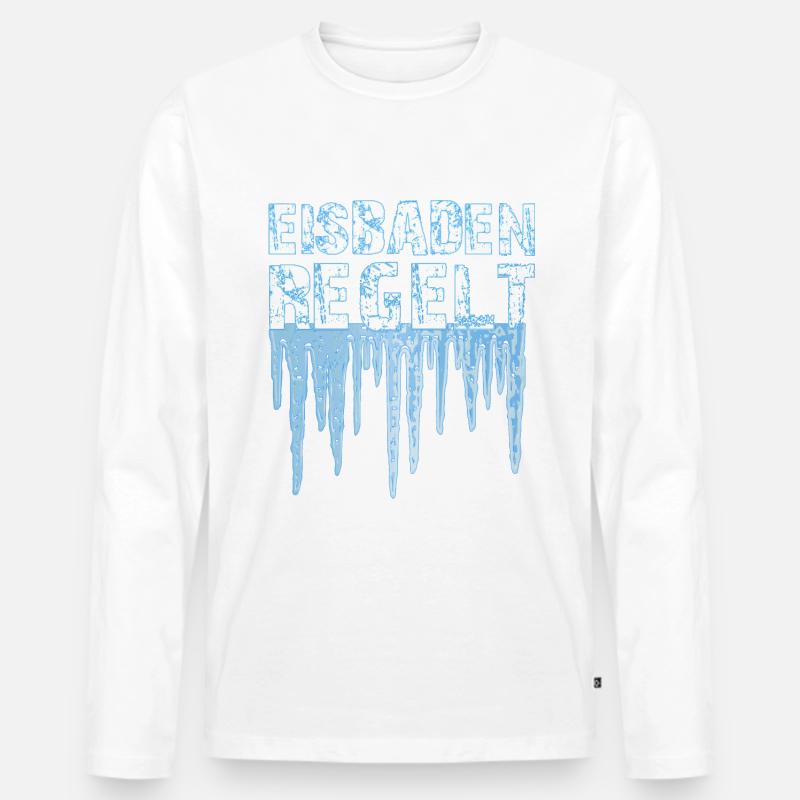 eisbaden - Männer Premium Bio Langarmshirt - undefined