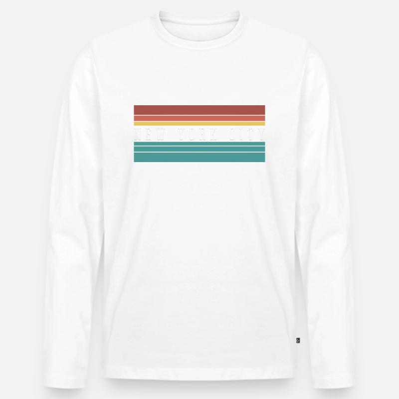 NYC: Perfektes Geschenk & Souvenir - Männer Premium Bio Langarmshirt - undefined