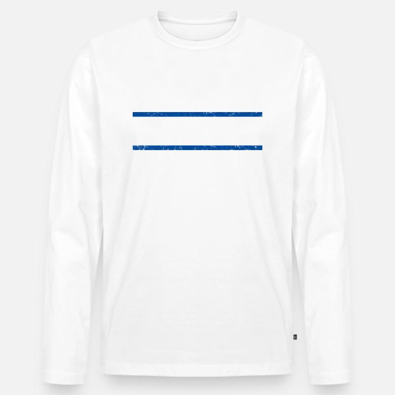 Drammen - Männer Premium Bio Langarmshirt - Weiß