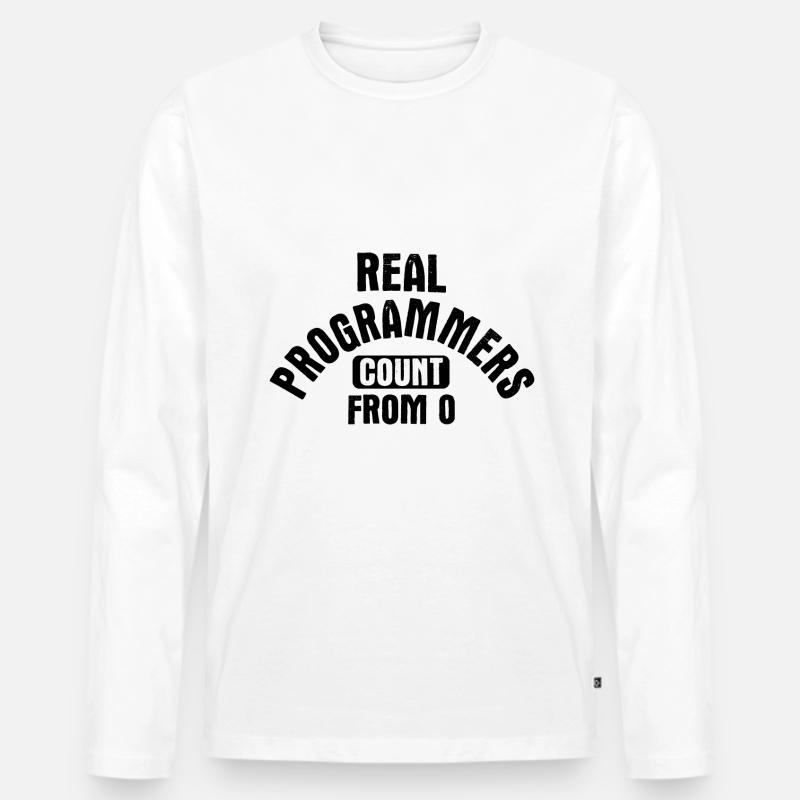 Software Ingenieur Informatiker Programmierer - Männer Premium Bio Langarmshirt - Weiß