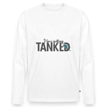 Apnoetaucher Freitaucher Taucher - Männer Premium Bio Langarmshirt - Weiß - Vorne - Nico (187cm)