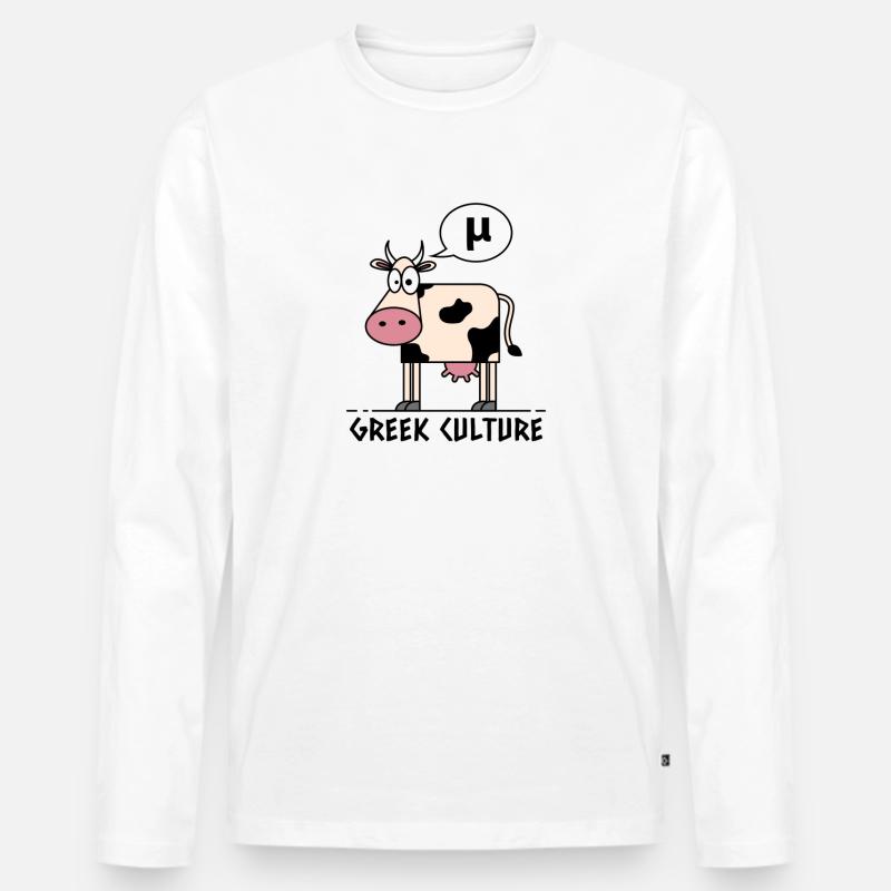 Griechische Kultur - Männer Premium Bio Langarmshirt - Weiß
