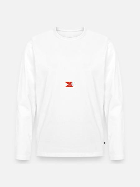 Le véritable biathlète au top - T-shirt manches longues Premium bio Homme - blanc