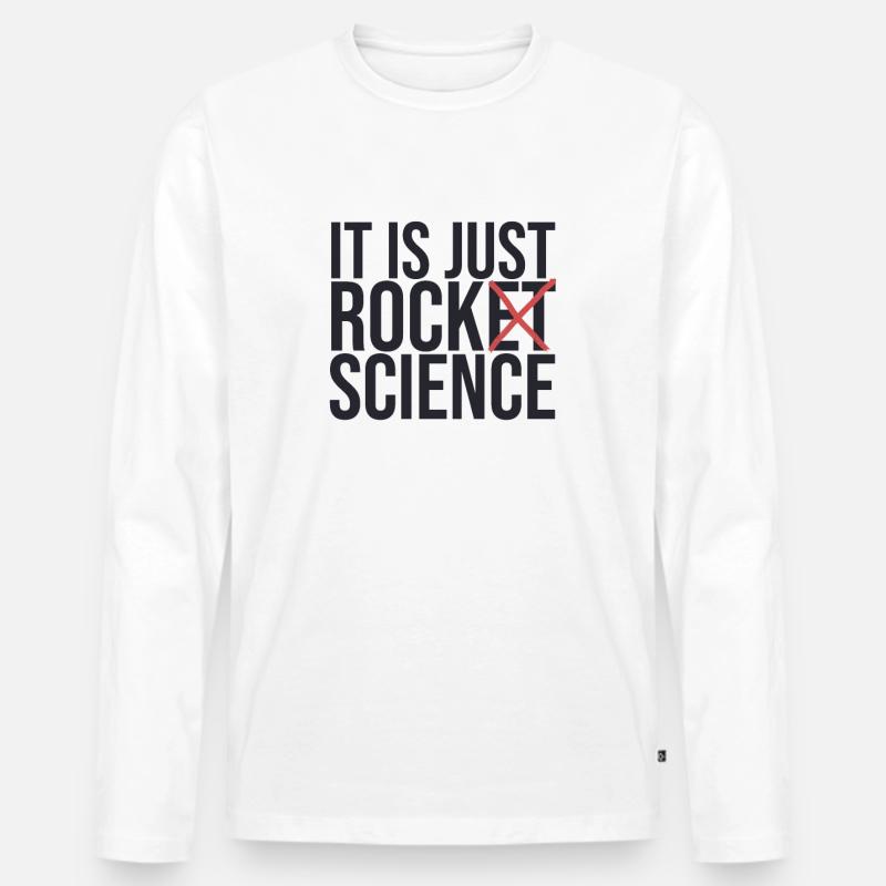 "Geology Rock Science | Geology" - Männer Premium Bio Langarmshirt - Weiß