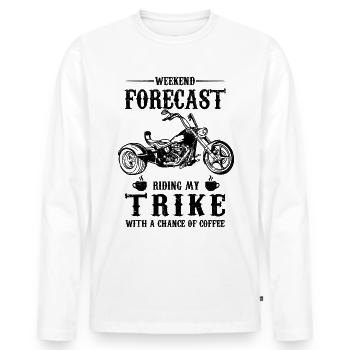 Trike - T-shirt manches longues Premium bio Homme - blanc - Devant - Nico (187cm)