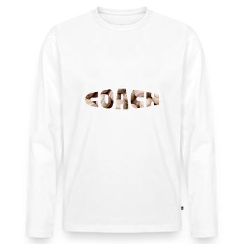 Because I'm The Baseball Coach That's Why - Men's Premium Organic Long Sleeve Shirt - white - Front - Nico (187cm)