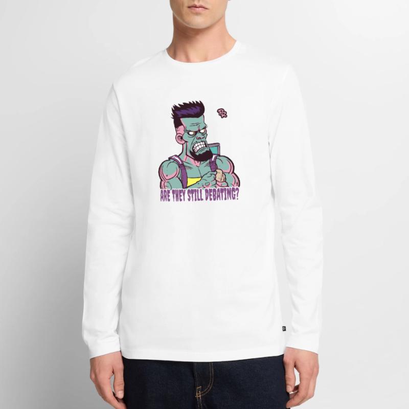 Durchschnittsbürger: Wird immer noch debattiert? Männer Premium Bio Langarmshirt