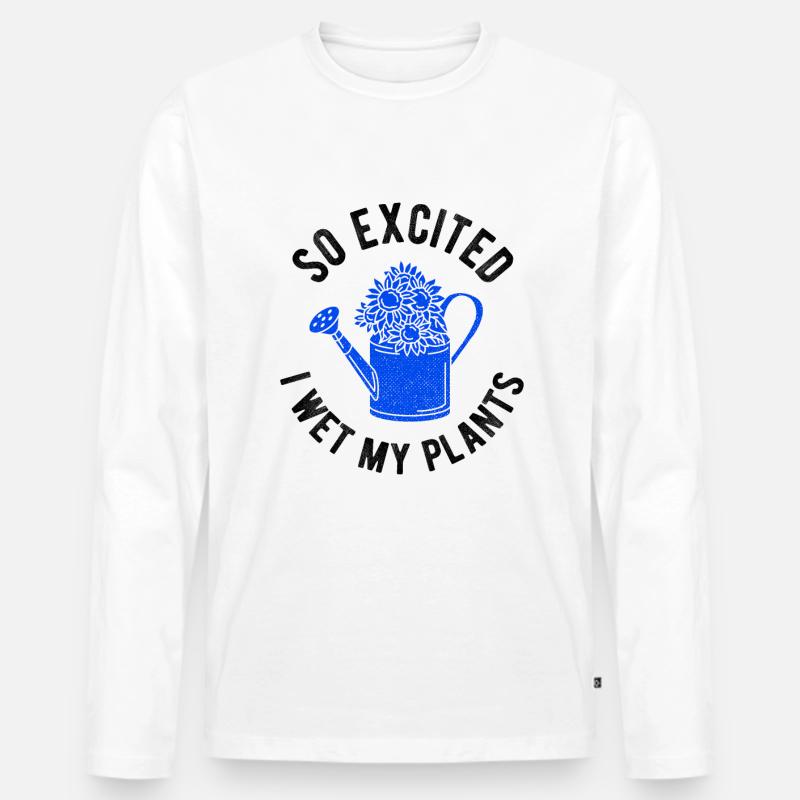 Landschaftsgärtner Hobbygärtner Gärtner - Männer Premium Bio Langarmshirt - Weiß