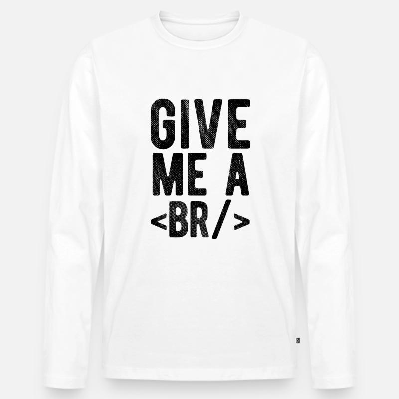 Software Ingenieur Informatiker Programmierer - Männer Premium Bio Langarmshirt - Weiß