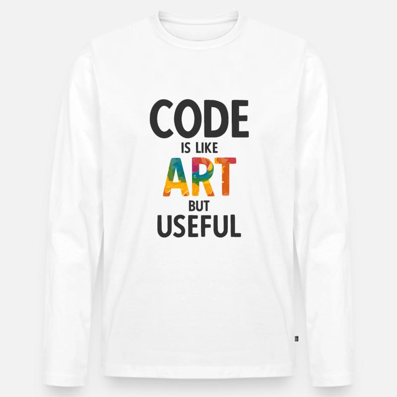 Software Ingenieur Informatiker Programmierer - Männer Premium Bio Langarmshirt - Weiß