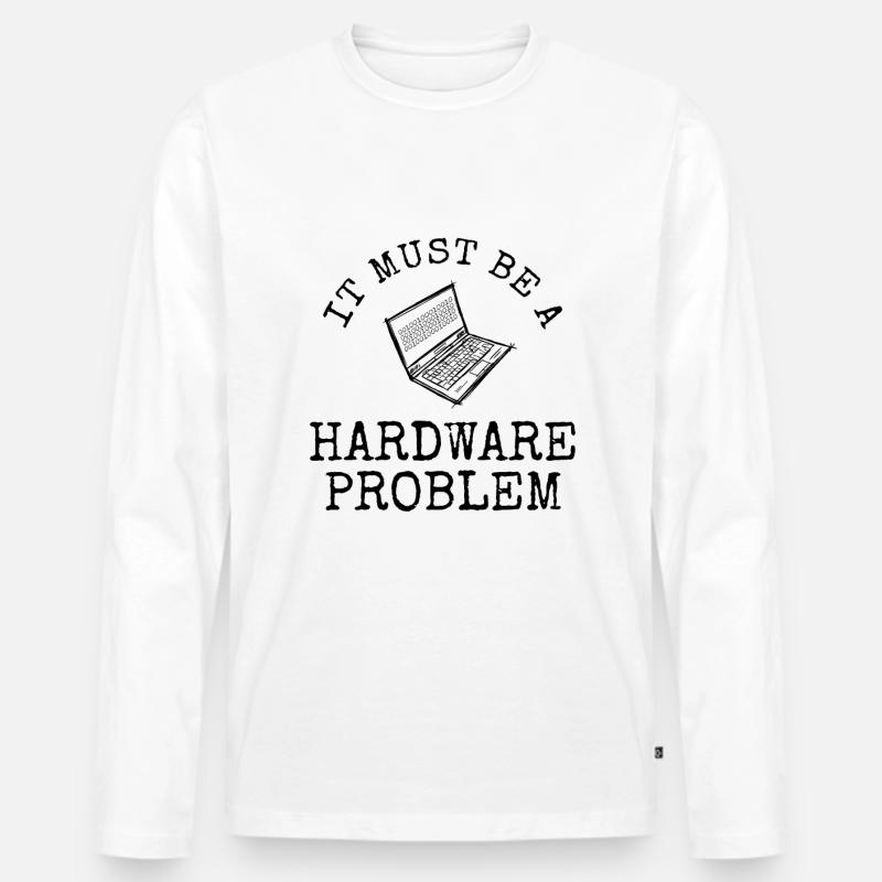 Software Ingenieur Informatiker Programmierer - Männer Premium Bio Langarmshirt - Weiß